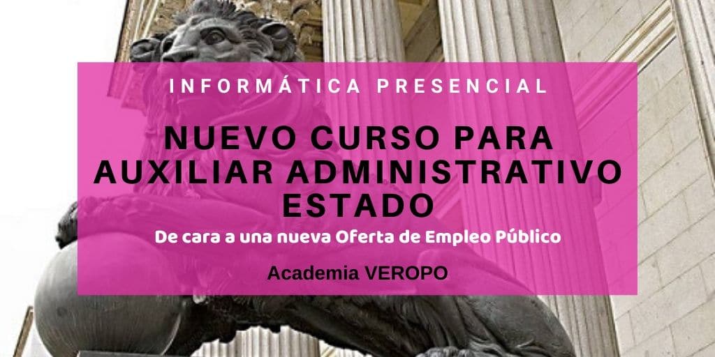 nuevo curso online aux admin inf estado