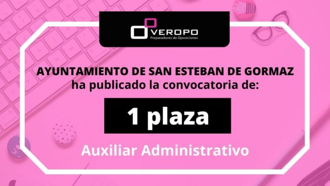 Convocatoria Aux Admin San Esteban de Gormaz