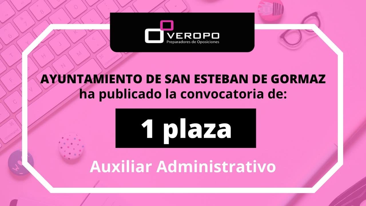 Convocatoria Aux Admin San Esteban de Gormaz