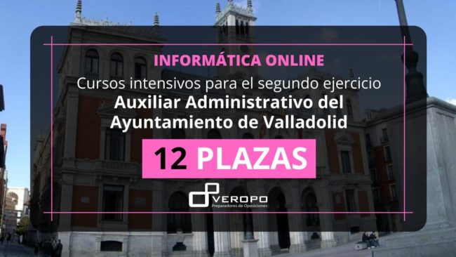 Cursos online Aux. Admin Ayto Valladolid
