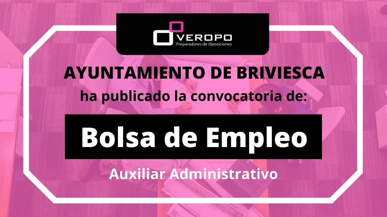 Bolsa de Empleo para Auxiliar Administrativo en Briviesca Bolsa de Empleo para Auxiliar Administrativo en Briviesca
