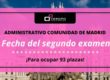 Fecha del segundo examen de Administrativo en la Comunidad de Madrid