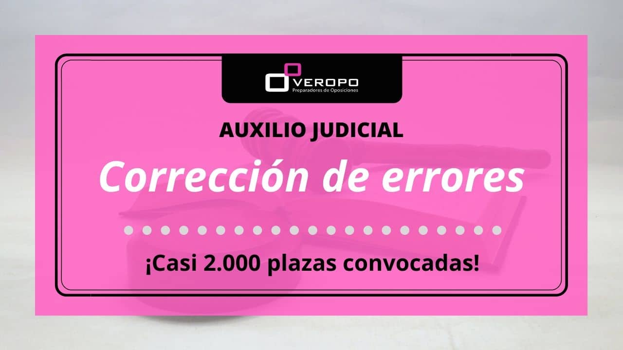Corrección de errores Auxilio Judicial
