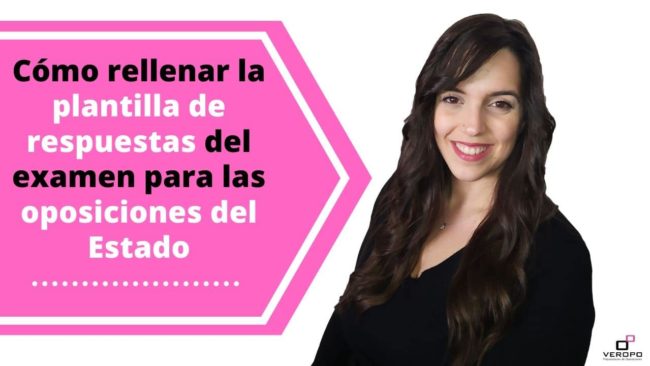 Cómo rellenar la plantilla de respuestas del examen para las oposiciones del Estado