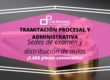 Distribución de aulas para Tramitación Procesal y Administrativa