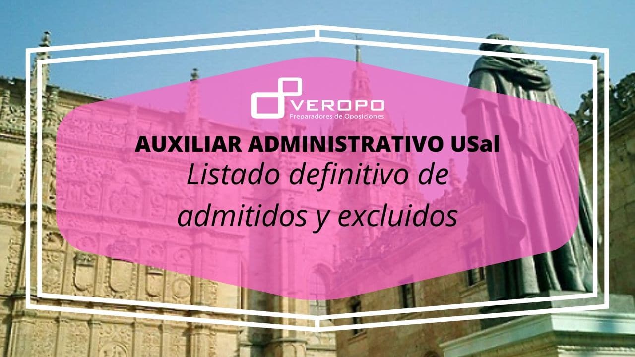 Listado definitivo de admitidos Aux. Admin USal