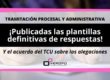 Plantilla de respuestas Tramitación Procesal y Administrativa