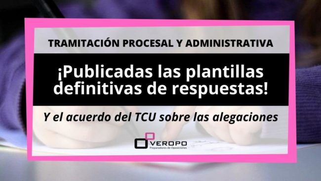 Plantilla de respuestas Tramitación Procesal y Administrativa