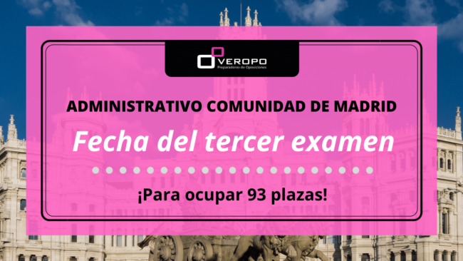 Tercer examen administrativo Comunidad de Madrid