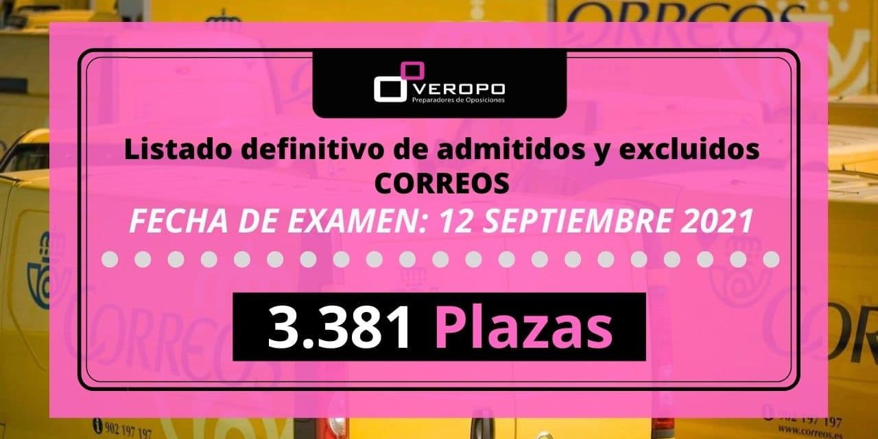 Listado definitivo admitidos correos