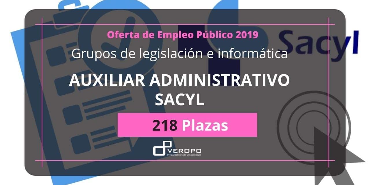 Cursos para preparar las 218 plazas de Auxiliar Administrativo del SACyL Cursos para preparar las 218 plazas de Auxiliar Administrativo del SACyL