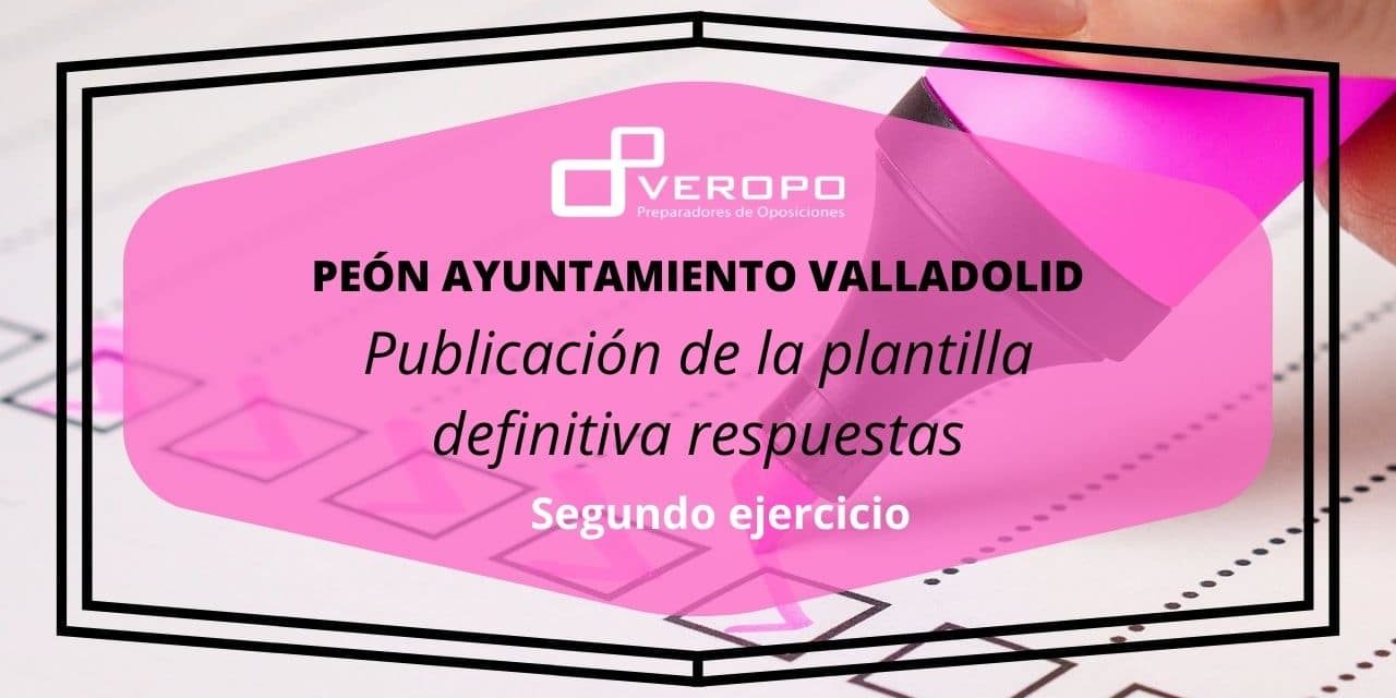 Plantilla respuestas Peón Plantilla respuestas Peón