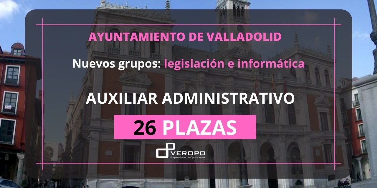 grupos auxiliar Ayuntamiento Valladolid