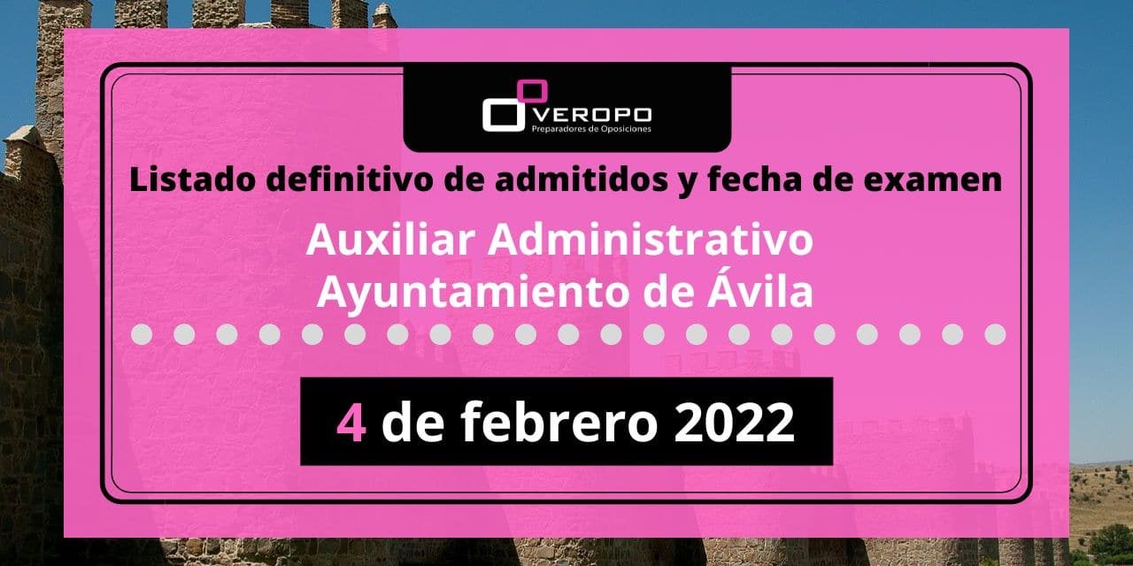 auxiliar Administrativo Ayuntamiento Ávila