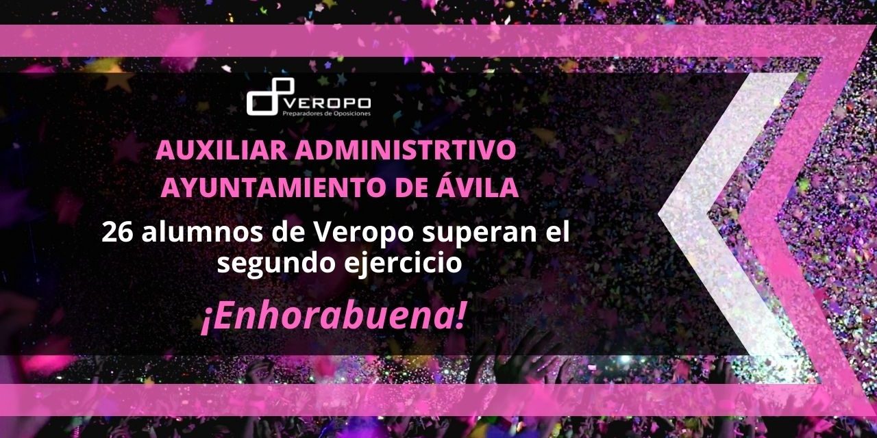 aprobados Auxiliar administrativo Ávila