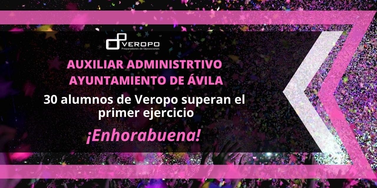 aprobados Auxiliar administrativo Ávila