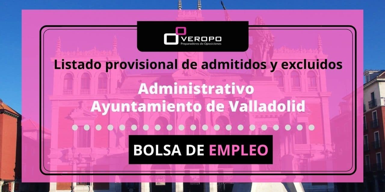 Listado admitidos bolsa Administrativo
