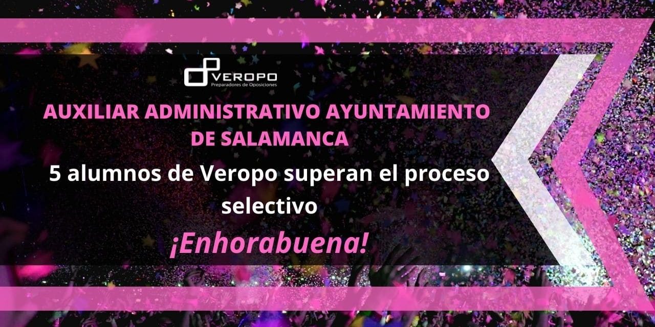 aprobados Auxiliar Administrativo Ayuntamiento Salamanca
