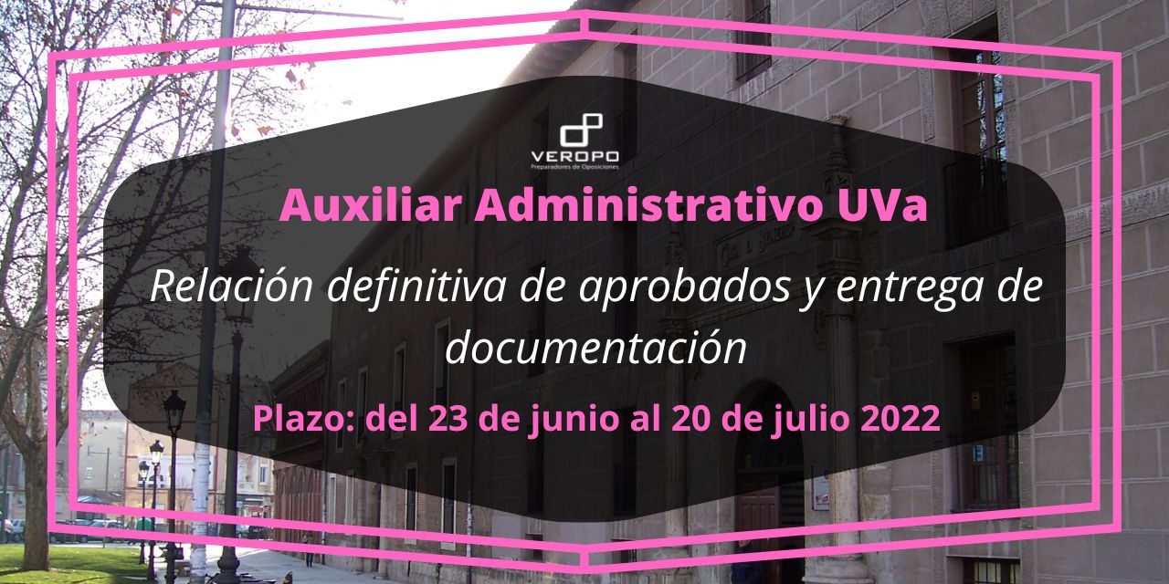documentación aprobados Auxiliar UVa
