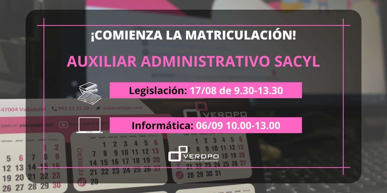 Auxiliar Administrativo Sacyl