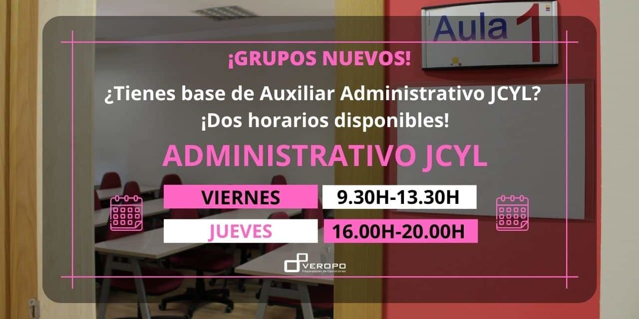 nuevos grupos Administrativo JCYL