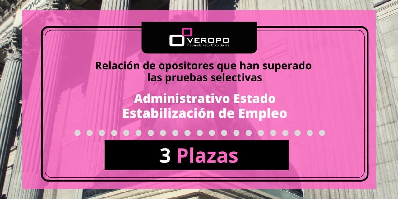 Estabilización de Empleo superado fase oposición