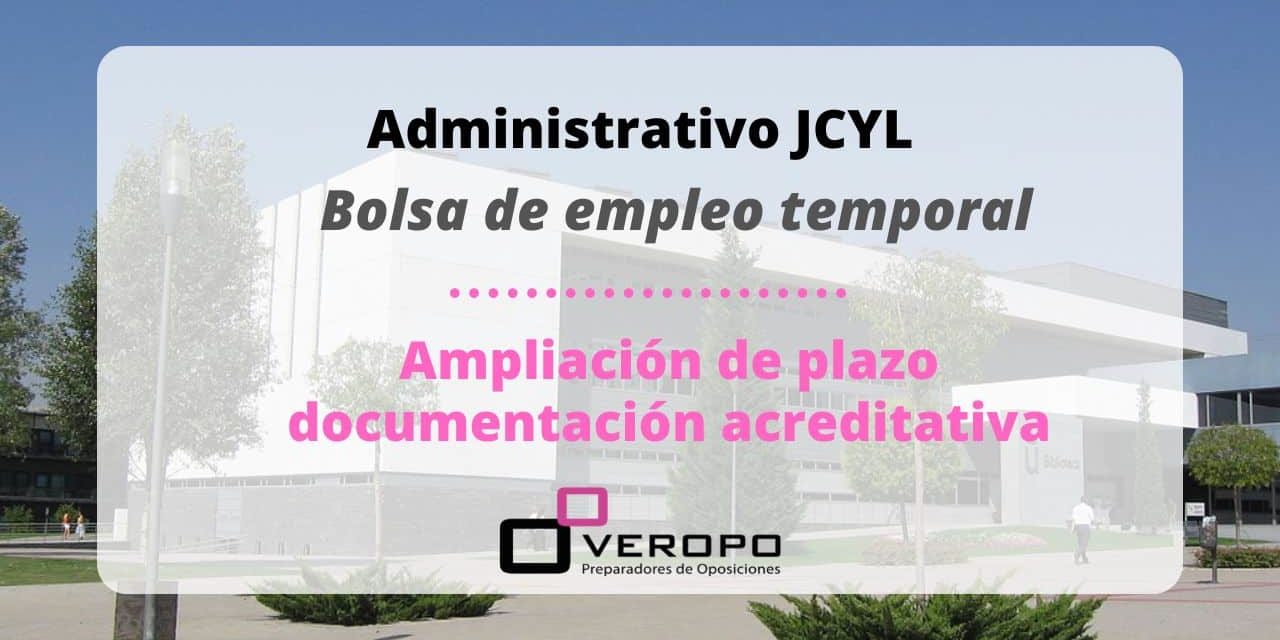 _bolsa Administrativo JCYL ampliación méritos