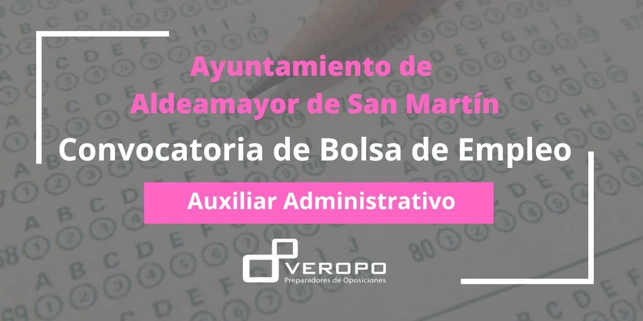 Convocatoria Bolsa de Empleo para Aux Adm Aldeamayor de San Martín