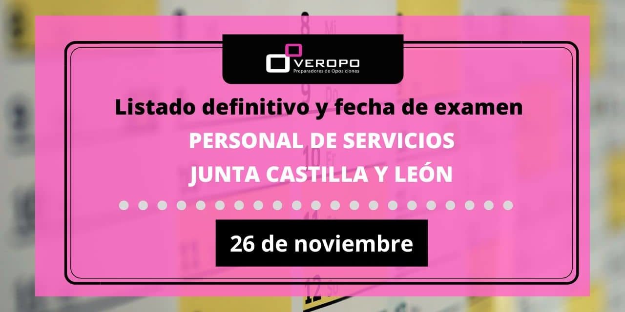 fecha examen Personal de Servicios