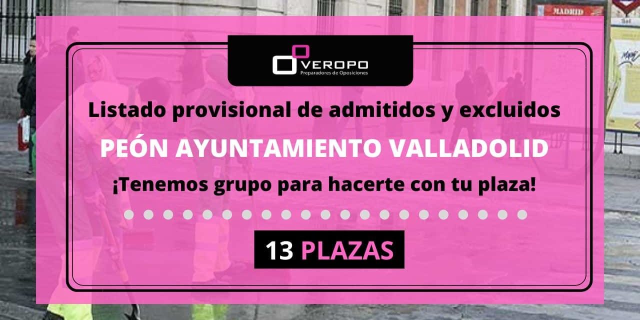 listado provisional Peón Ayuntamiento