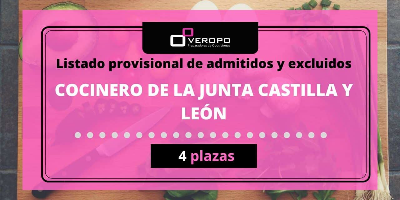 provisional admitidos y excluidos cocinero