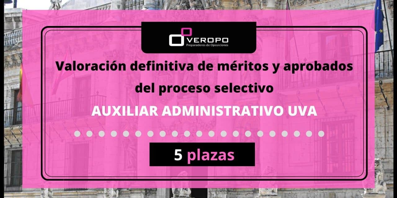 aprobados auxiliar administrativo uva
