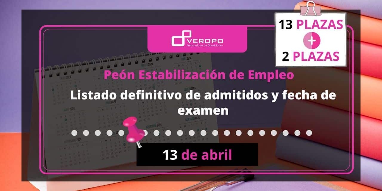Examen Peón Estabilización Empleo