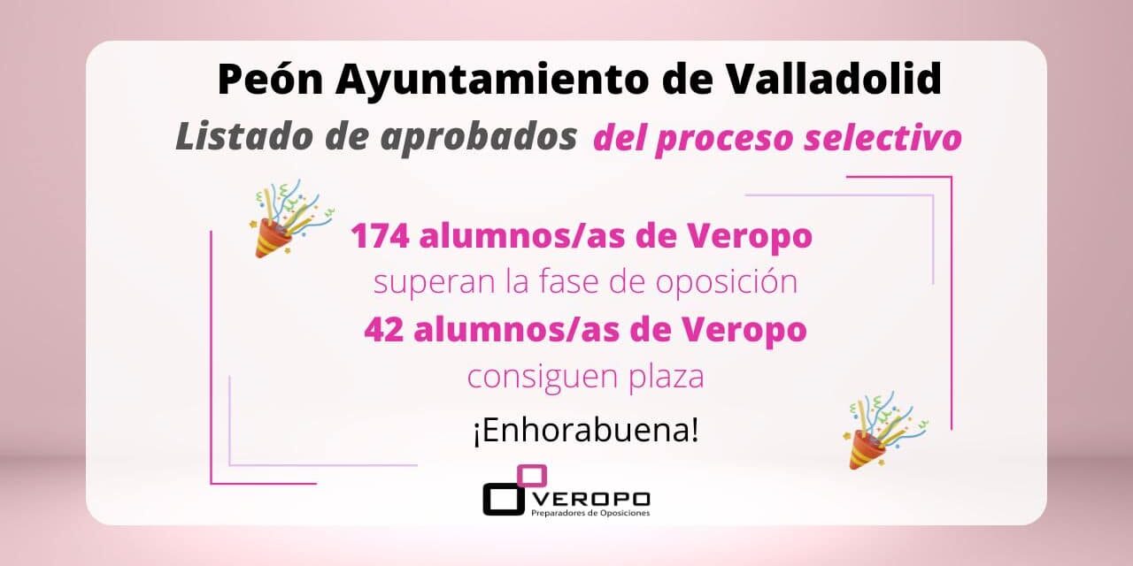 listado aprobados Peón