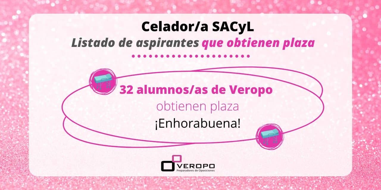 aspirantes plaza CELADOR SACYL