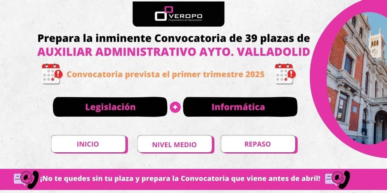Convocatoria 39 Auxiliar
